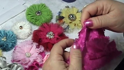 Shabby Chic Fabric Flower DIY