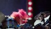 Dave Grohl des Foo Fighters vs The Muppets Animal - Battle de Batterie