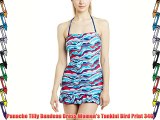 Panache Tilly Bandeau Dress Women's Tankini Bird Print 34G