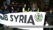 Anti-war protesters march in London on eve of Syria strikes vote
