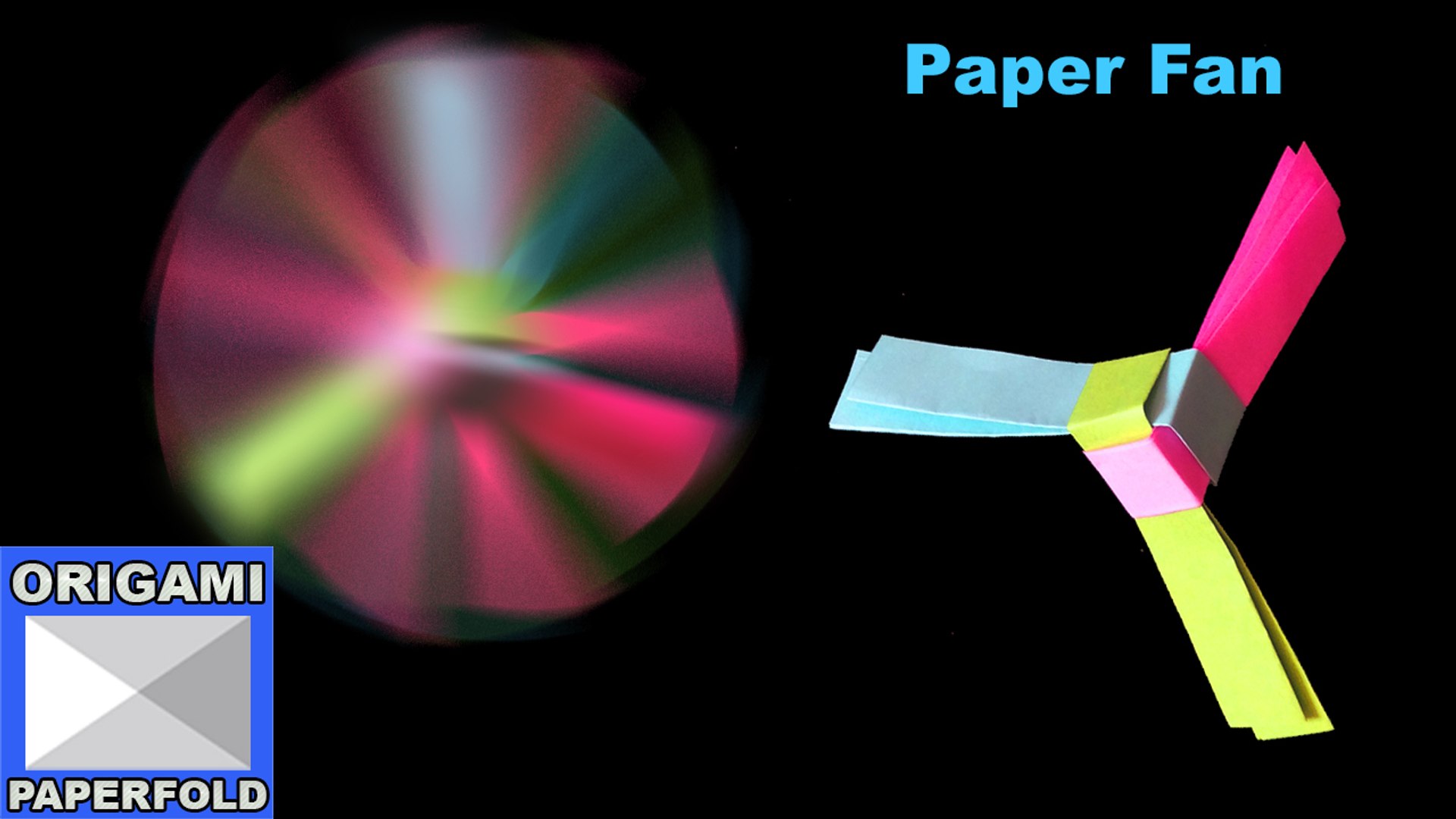 Paper Fan Easy Origami Instructions For Kids
