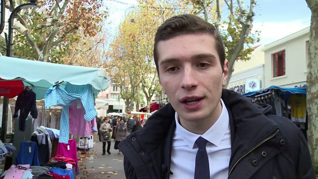 Régionales : candidat FN, Jordan Bardella veut des banlieues patriotes