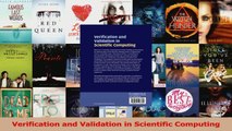 Read  Verification and Validation in Scientific Computing Ebook Free
