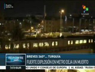 Turquía: estallido en estación del metro de Estambul deja un muerto