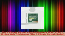 The 5Minute Clinical Consult Standard 2016 Print  10Day Web Trial Access The 5Minute Download
