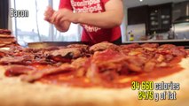 Así prepararon una pizza de aproximadamente 45 kilos