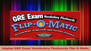 Kaplan GRE Exam Vocabulary Flashcards FlipOMatic Read Online