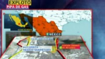 Video Explota pipa en Tlalnepantla hay 1 muerto y 19 heridos calcinado accidente