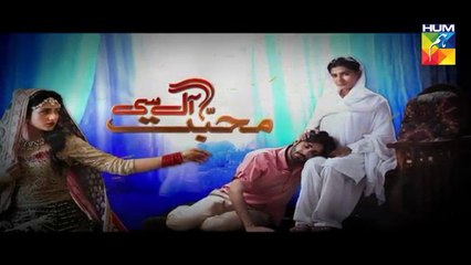 Mohabbat Aag Si Last Episode Full HUM TV Drama 02 Dec 2015