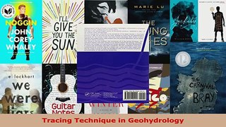 Read  Tracing Technique in Geohydrology PDF Online