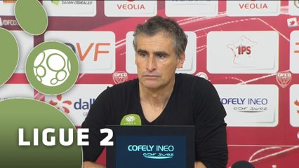 Conférence de presse Dijon FCO - AJ Auxerre (0-0) : Olivier DALL'OGLIO (DFCO) - Jean-Luc VANNUCHI (AJA) - 2015/2016