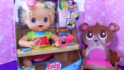 Baby Alive Stroller & Car Seat Travel System Lucy Doll Outing & Eating Baby Food + Diaper