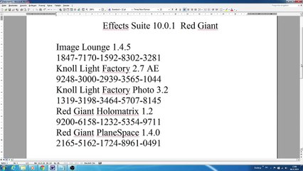 Red Giant Effects suite 12.1 Serial Number