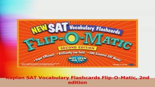 Kaplan SAT Vocabulary Flashcards FlipOMatic 2nd edition PDF