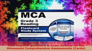 MCA Grade 3 Reading Flashcard Study System MCA Test Practice Questions  Exam Review for PDF