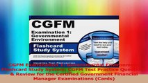 CGFM Examination 1 Governmental Environment Flashcard Study System CGFM Test Practice Read Online