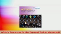 ACSMs Resources for the Personal Trainer plus prepU PDF