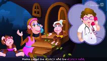 Five Little Monkeys Jumping On The Bed  Part 1 - The Naughty Monkeys  ChuChu TV Kids Songs