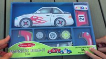Cars Magnetic Build It Melissa & Doug Preschool Toys Wooden & Magnetic Puzzle Playset Toy