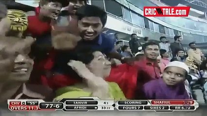 Shahid Afridi 63 of 41 balls BPL