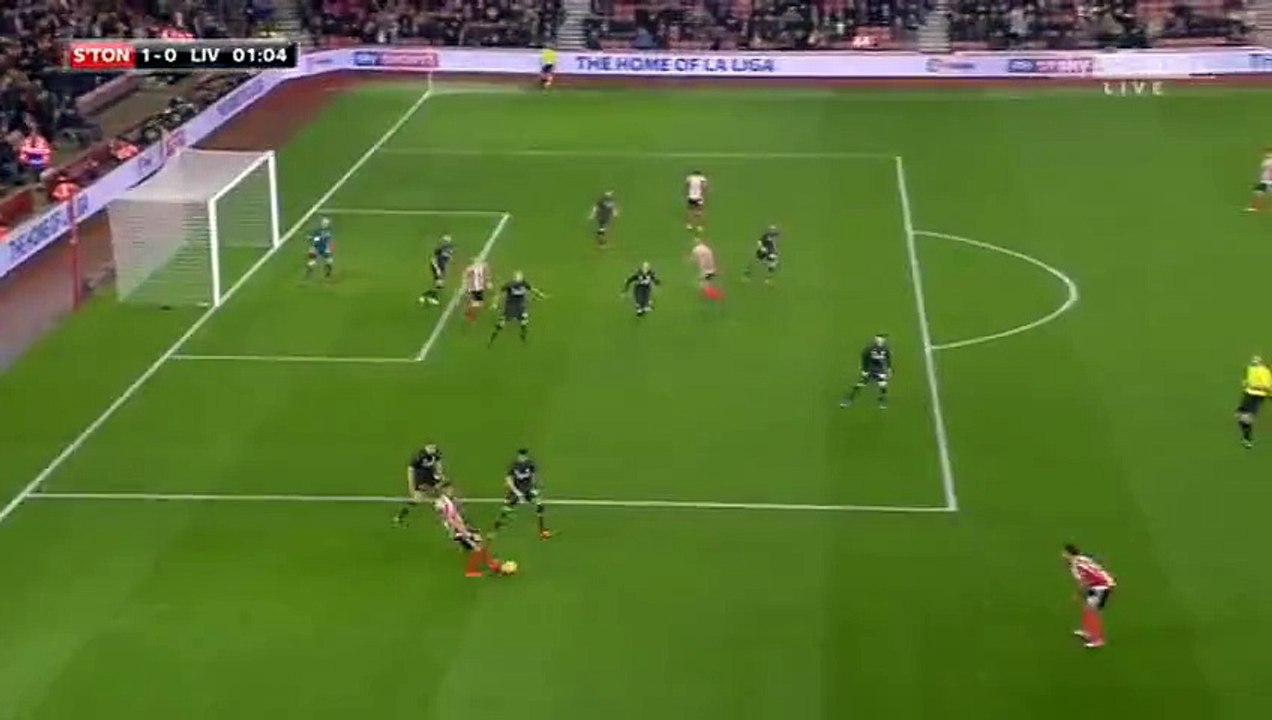 Sadio Mané Goal - Southampton 1-0 Liverpool - 02-12-2015 Capital One Cup