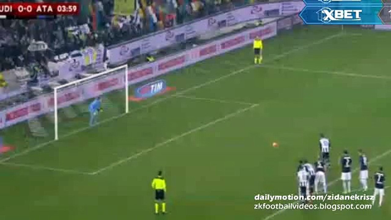 Antonio Di Natale 1-0 Penalty-Kick Goal - Udinese v. Atalanta 02.12.2015 HD