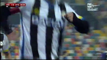 Di Natale Goal - Udinese 1-0 Atalanta - 02-12-2015 Coppa Italia