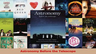 Read  Astronomy Before the Telescope PDF Free