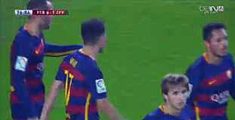 Goal Munir El Haddadi ~ FC Barcelona 6 - 1 Villanovense ~ CdR 2.12.2015 H_D