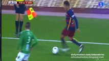 5-1 Sandro Ramírez Hattrick Goal _ FC Barcelona v. Villanovense 02.12.2015 HD