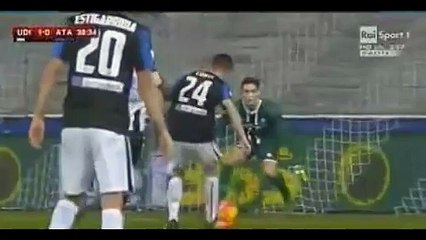Andrea Conti Incredible Miss ~ Udinese vs Atalanta 02_12_2015