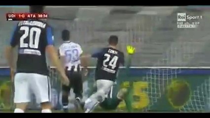 Andrea Conti Incredible Miss ~ Udinese vs Atalanta 02_12_2015