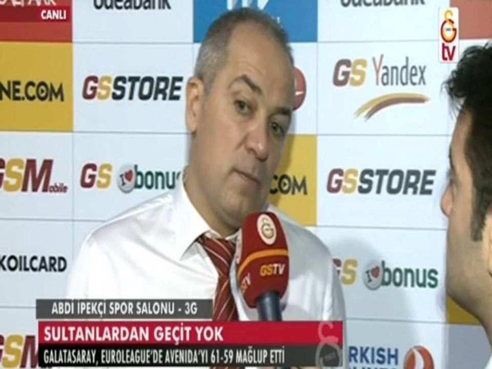 Galatasaray-Avenida maçı sonrası Ekrem Memnun'un açıklamaları.