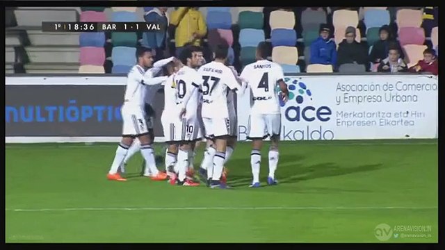 1-1 João Cancelo Goal Spain Copa del Rey Round 4 - 02.12.2015, Barakaldo CF 1-1 Valencia CF
