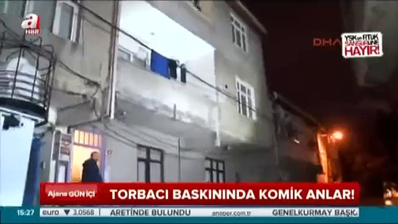 Torbacı baskınında komik anlar!