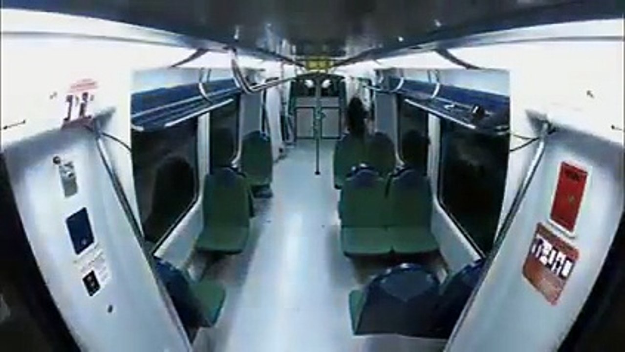 Funny train prank