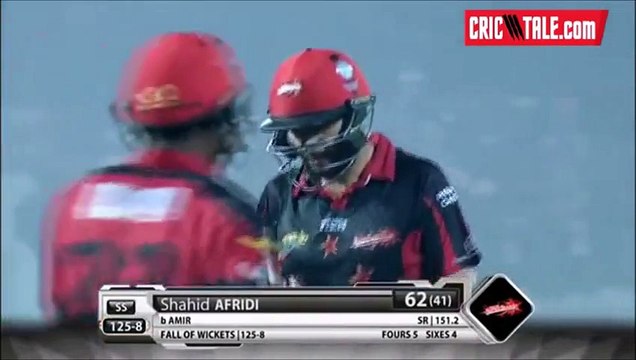 Mohammad Amir Clean Bowled Shahid Afridi & Misbah-ul-Haq in BPL 2015
