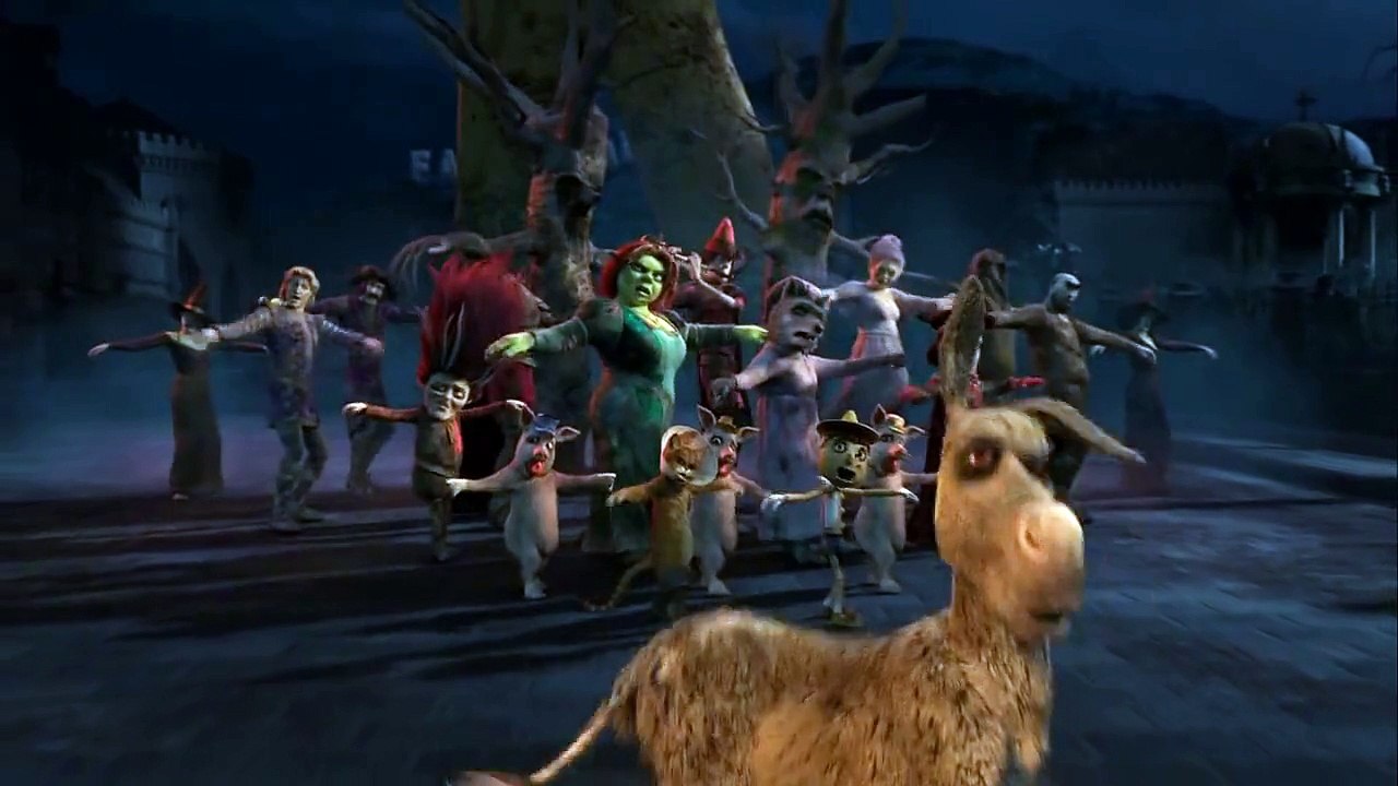 Shrek dançando thriller