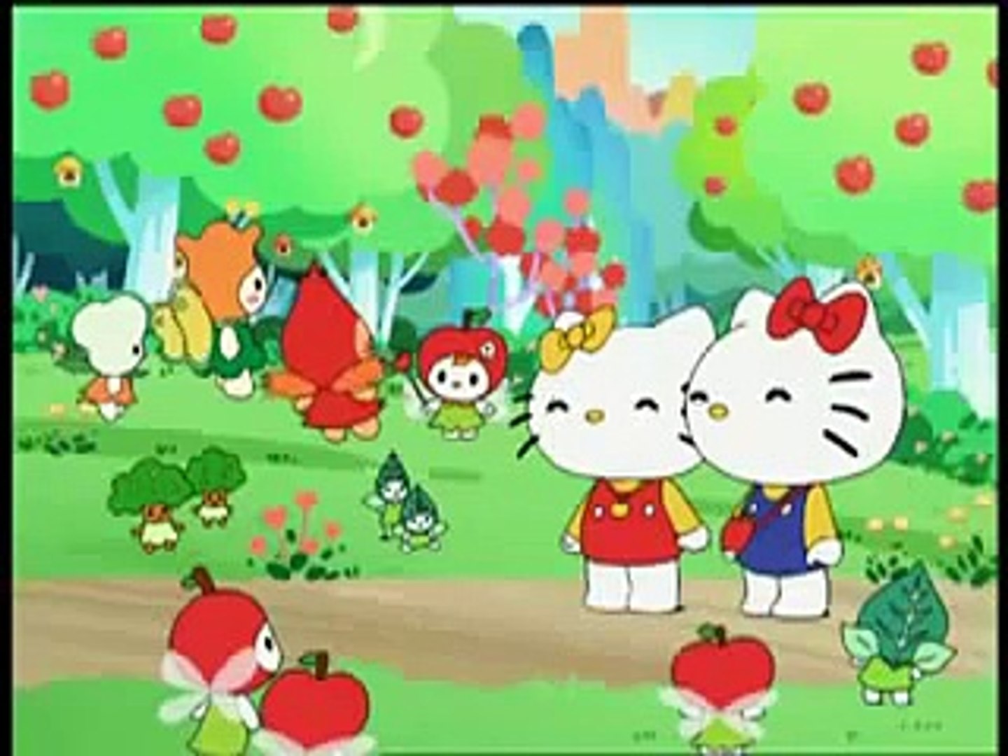 02 Hello Kitty La Forêt des pommes Les prédiction de la voyante _ Hello  Kitty en Francais - Vidéo Dailymotion