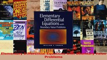 Read  Elementary Differential Equations with Boundary Value Problems Ebook Free