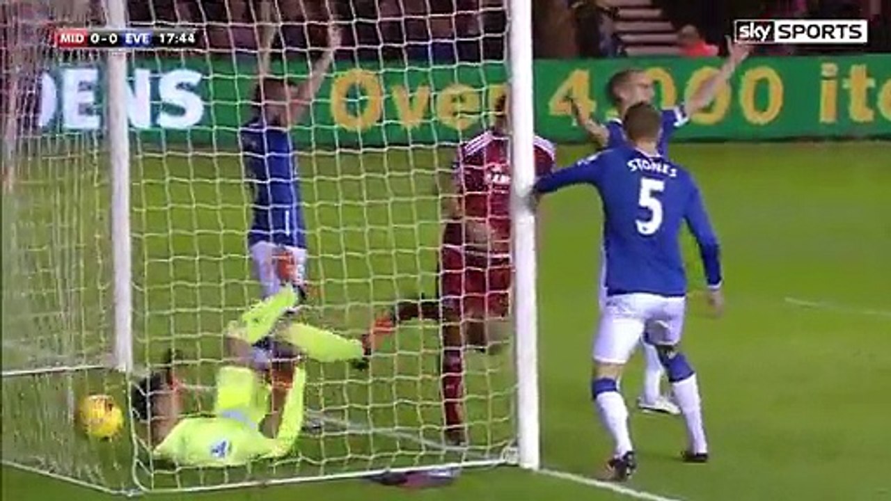 Middlesbrough 0-2 Everton