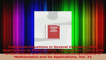 Download  Functional Equations in Several Variables With Applications to Mathematics Information PDF Online