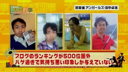 ブログ刑事　田中卓志(アンガールズ)　ワイセツ物陳列罪