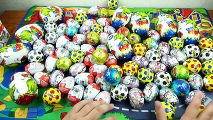 100 surprise eggs,Peppa pig, Mickey mouse, Kinder Surprise , Lion King, Toys Story, Ninja