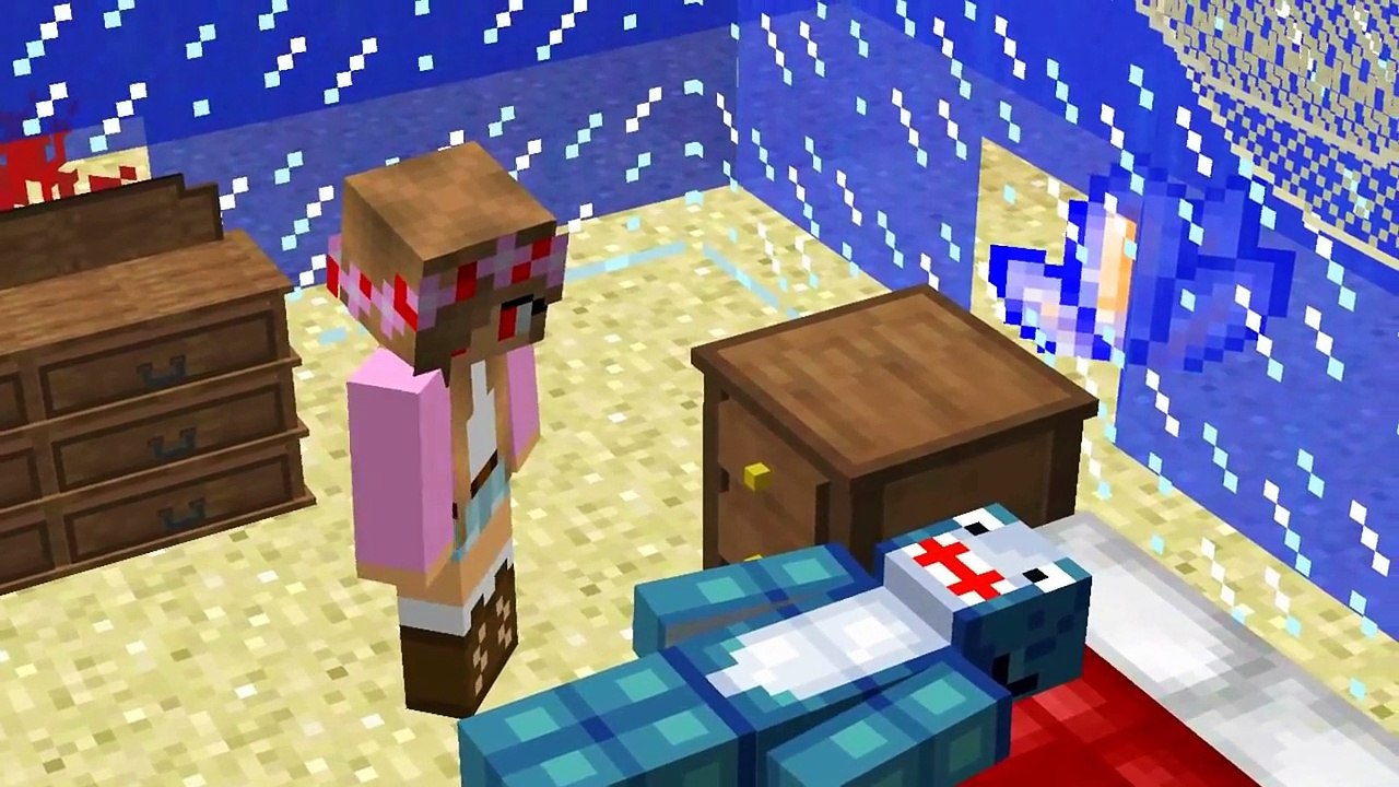 Minecraft-Little Carly Adventures-EVIL LITTLE KELLY CLONES SHARKY w/Little Kelly