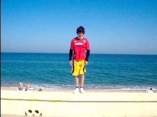 Tricking in the beach