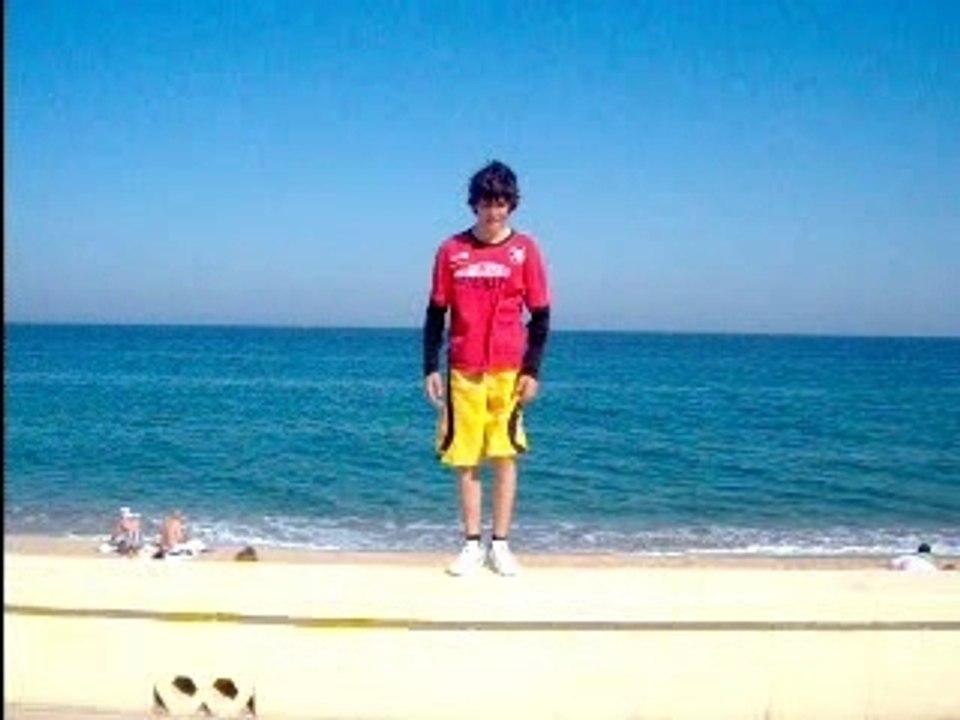 Tricking in the beach