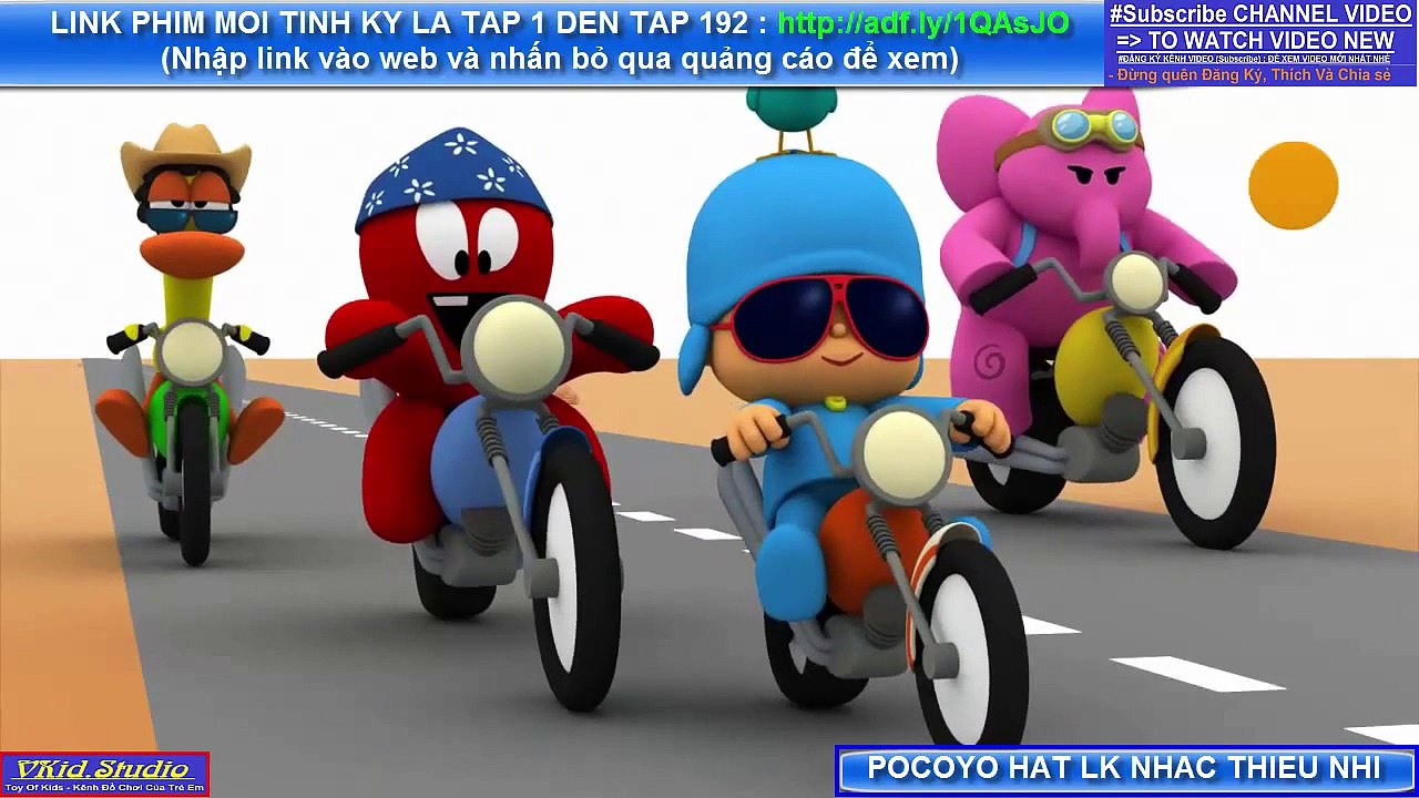 Pocoyo hat NHAC THIEU NHI - BE DI CHOI CONG VIEN NUOC - Vkidstudio 2