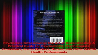 Psychiatric Interviewing the Art of Understanding A Practical Guide for Psychiatrists Download
