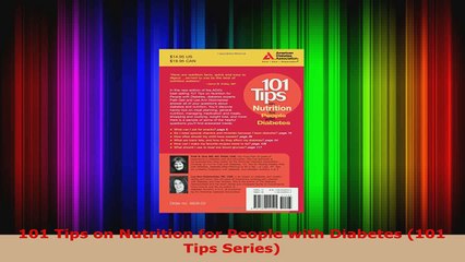 Read  101 Tips on Nutrition for People with Diabetes 101 Tips Series Ebook Free